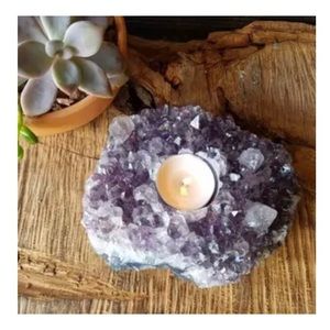 Amethyst Candle Holder